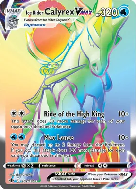 Ice Rider Calyrex VMax - Secret Foil