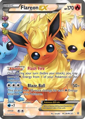 Flareon EX - Full Art Foil - PSA Graded 7