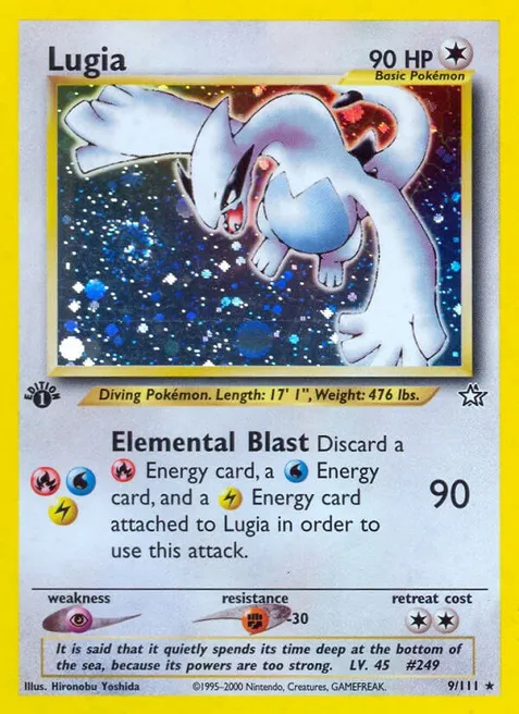 Lugia - Holo - PSA Graded 8
