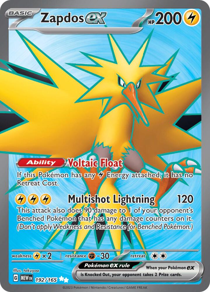 Zapdos ex - Foil