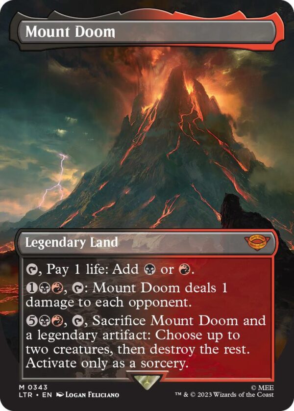 Mount Doom - Borderless Foil