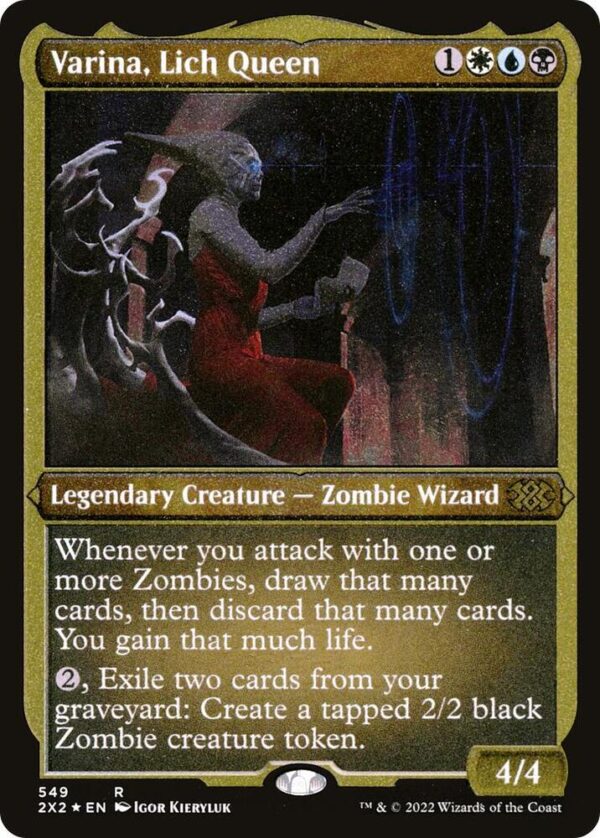 Varina, Lich Queen - Etched Foil