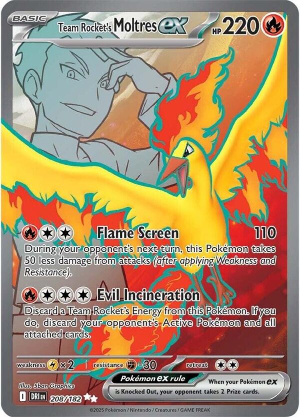 Team Rocket's Moltres ex - Foil