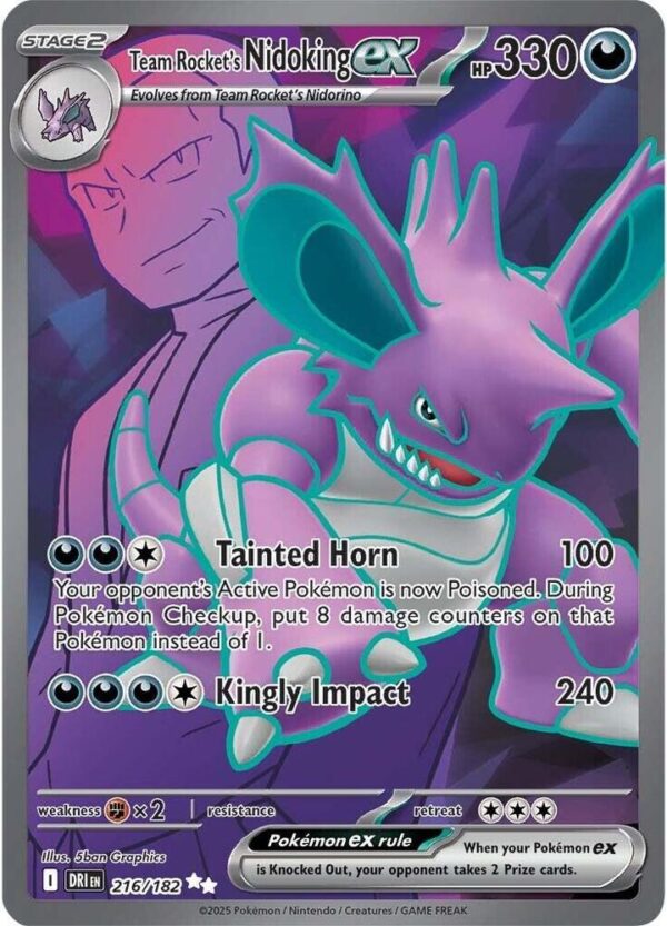 Team Rocket's Nidoking ex - Foil