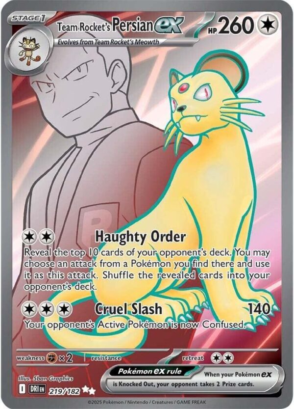 Team Rocket's Persian ex - Foil