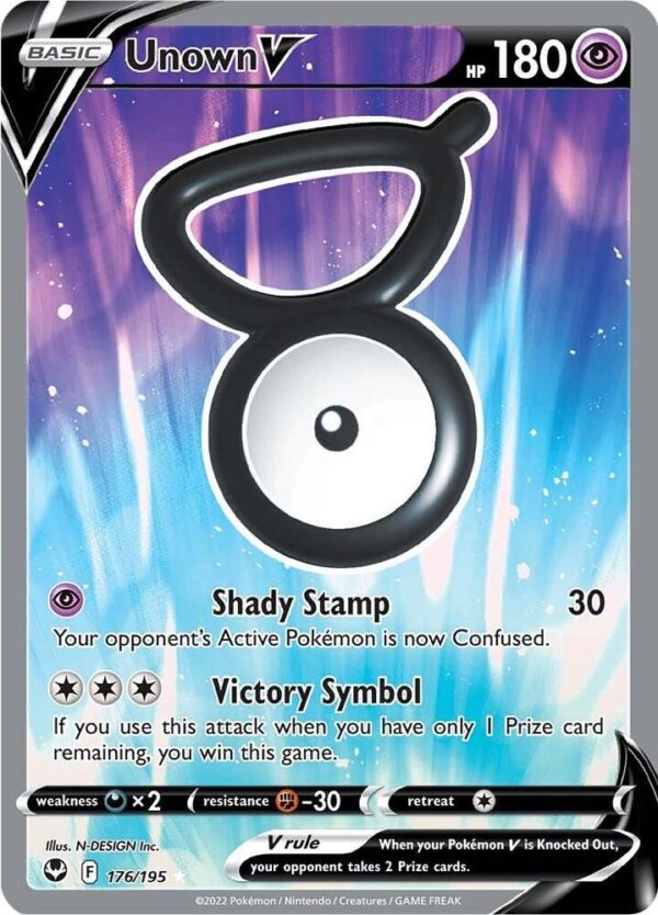 Unown V - Full Art Foil