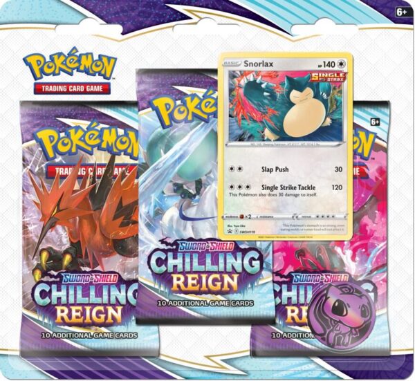 Chilling Reign 3 Pack Blister - Snorlax