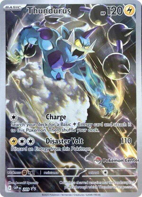 Thundurus - Pokemon Center Promo Foil - Sealed