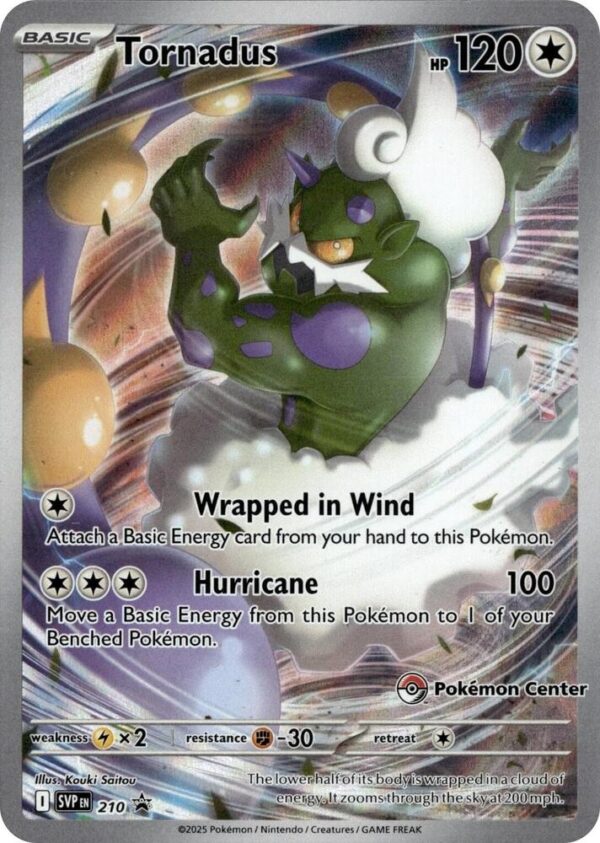 Tornadus - Pokemon Center Promo Foil - Sealed