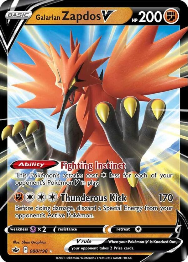 Galarian Zapdos V - Foil