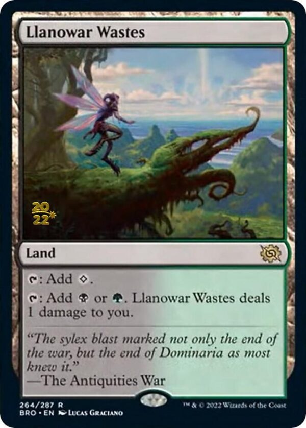 Llanowar Wastes - Prerelease Foil