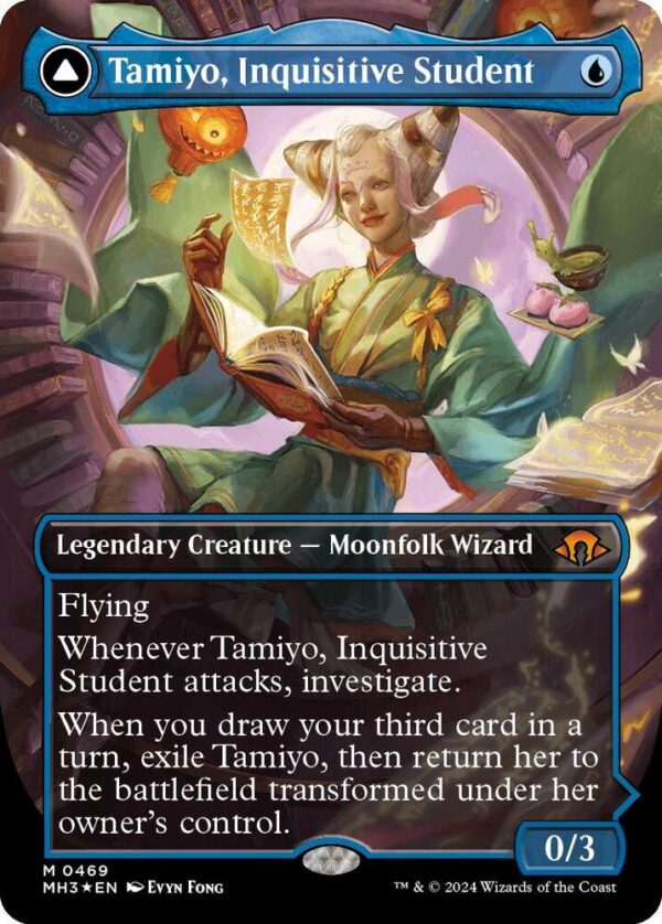 Tamiyo, Inquisitive Student - Borderless Textured Foil