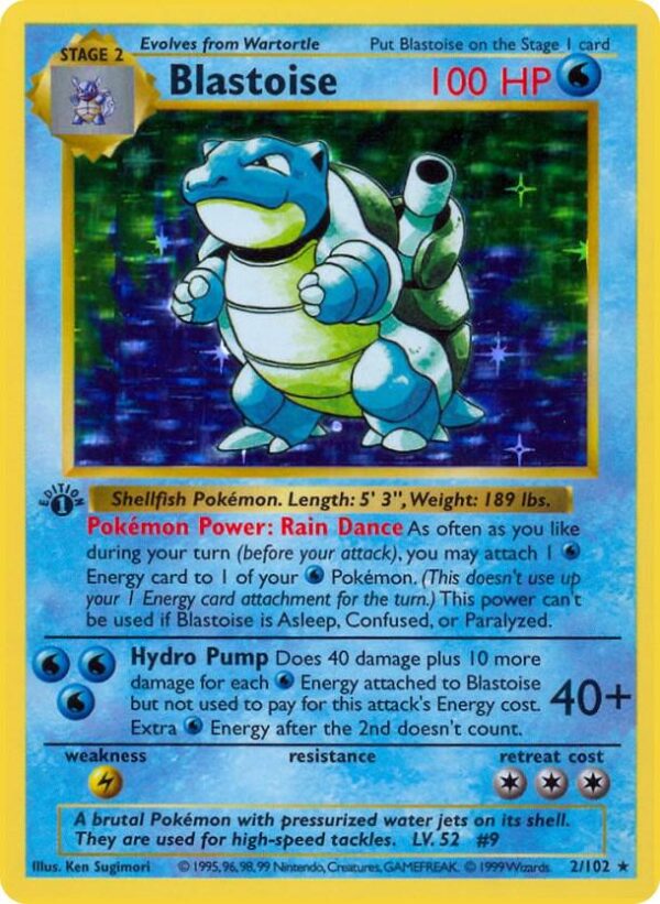 Blastoise - Shadowless Foil