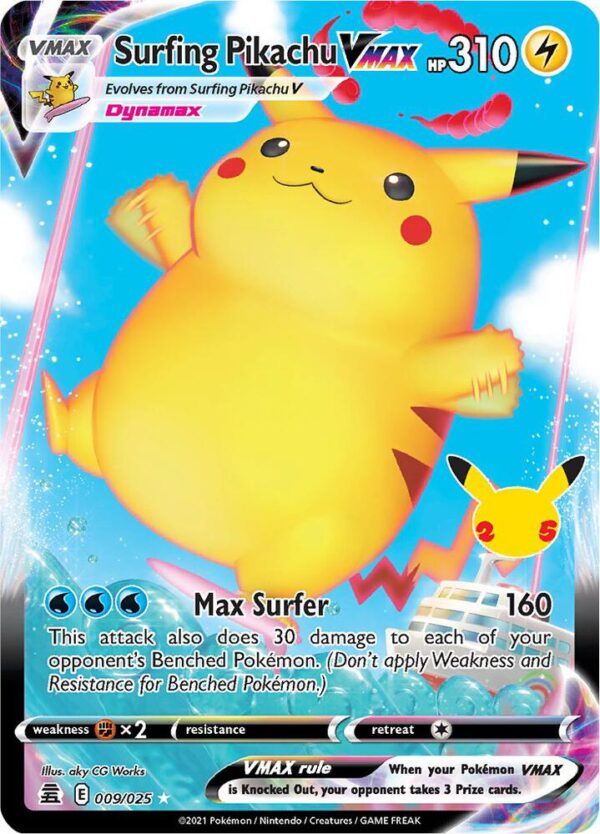 Surfing Pikachu VMax - Foil