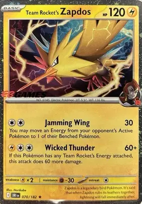 Team Rocket's Zapdos - EB Games Promo Foil