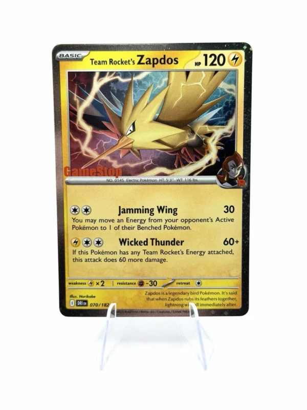 Team Rocket's Zapdos - GameStop Promo Foil