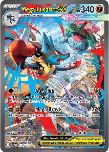 Mega Lucario ex - PSA Graded 10 - Foil