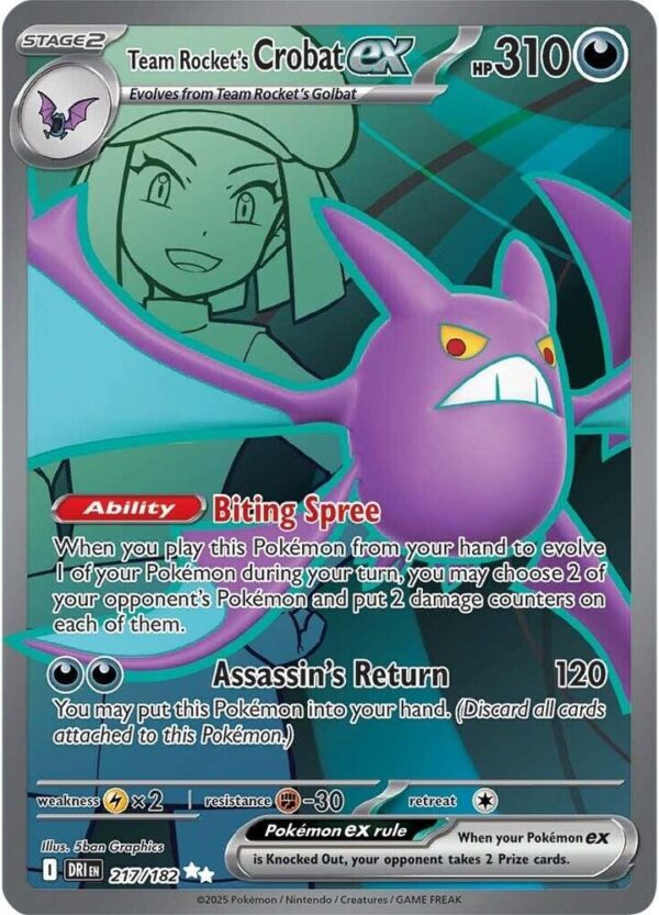 Team Rocket's Crobat ex - Foil