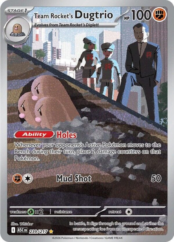 Team Rocket's Dugtrio - Foil