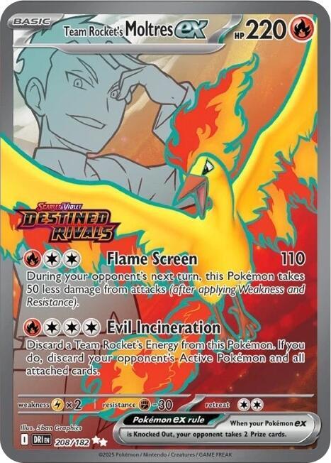 Team Rocket's Moltres ex - Stamped Foil