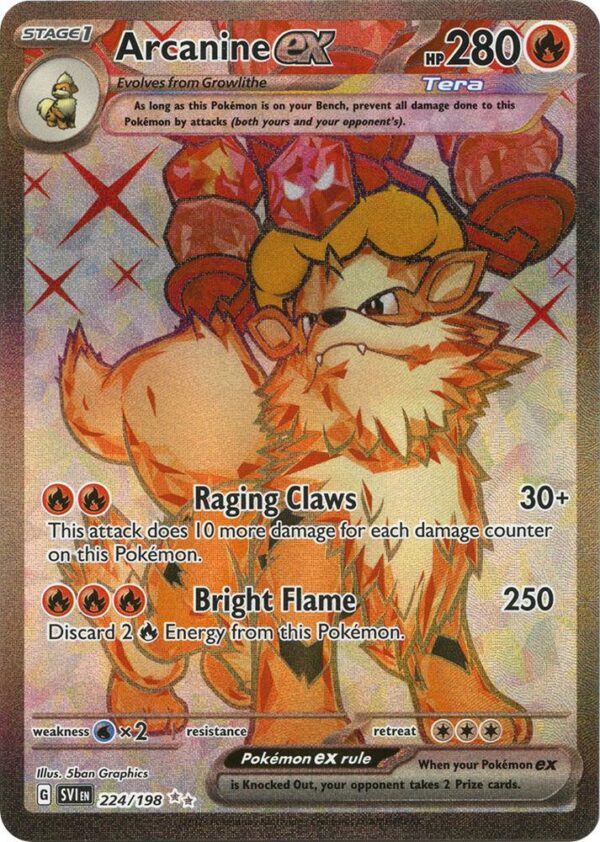 Arcanine ex - Foil