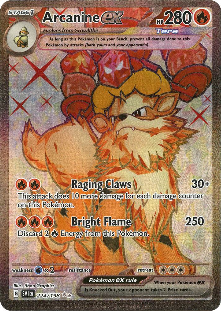Arcanine ex - Foil