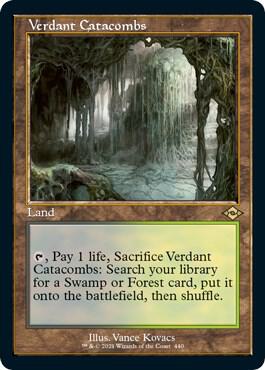 Verdant Catacombs - Retro Frame Etched Foil