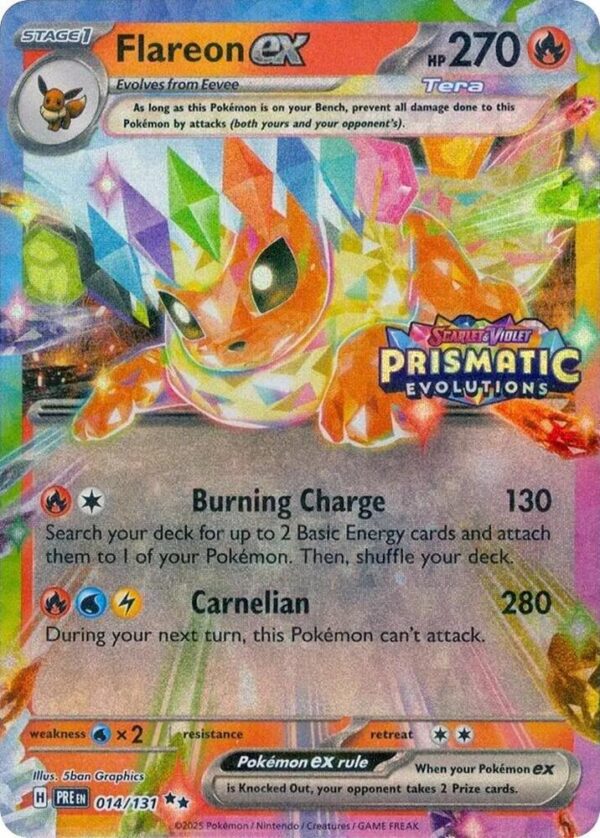 Flareon ex - Prismatic Stamp Foil
