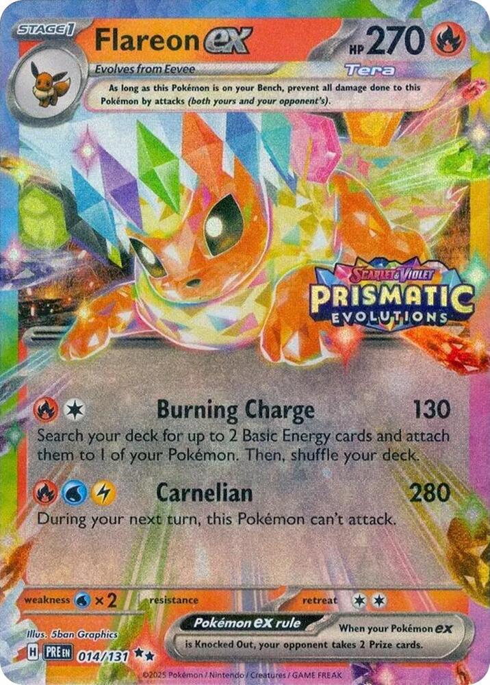 Flareon ex - Prismatic Stamp Foil