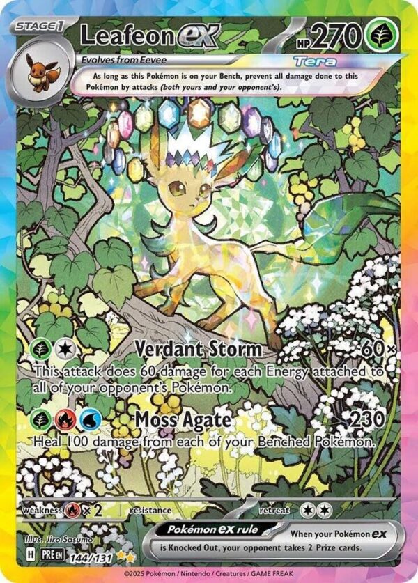Leafeon ex - Foil - PSA Graded 7