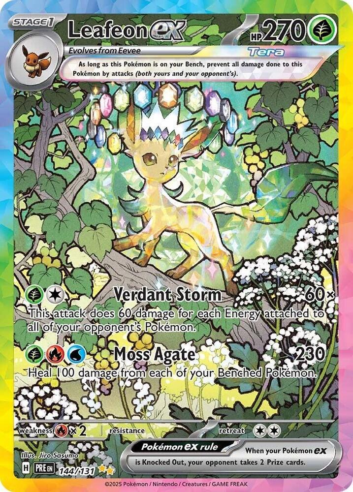 Leafeon ex - Foil - PSA Graded 7