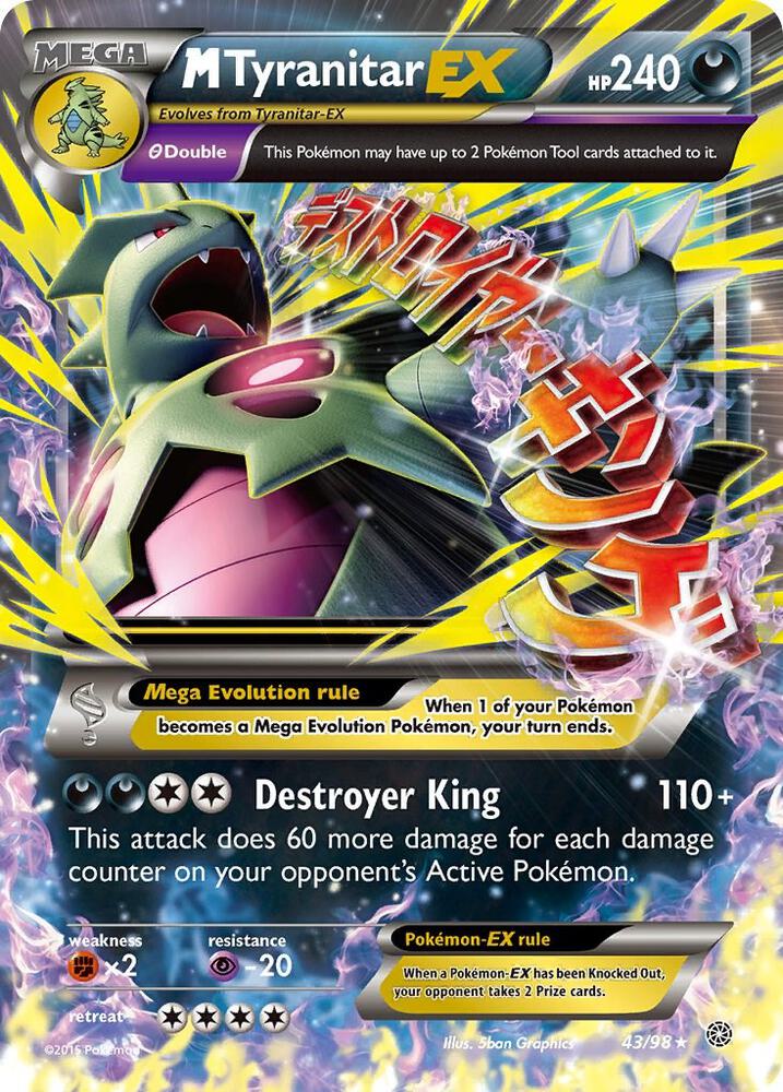 M Tyranitar ex - Foil
