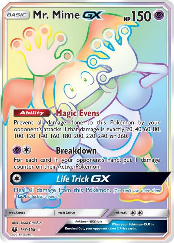 Mr. Mime GX - Secret Foil