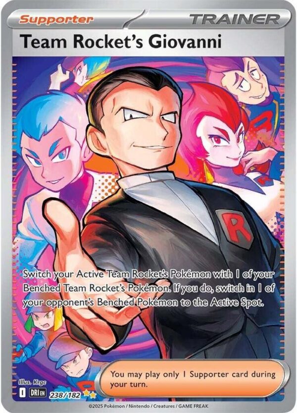 Team Rocket's Giovanni - Foil - PSA Graded 10