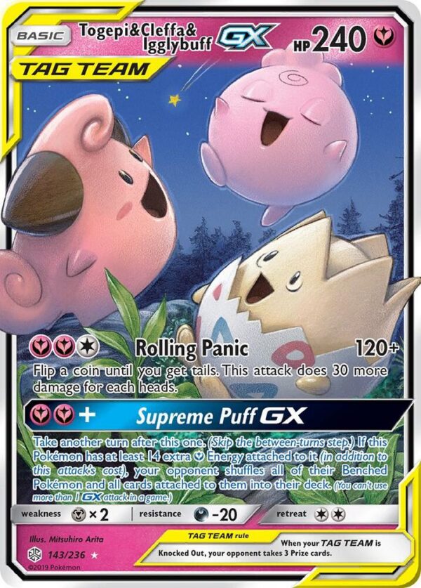 Togepi & Cleffa & Igglybuff GX - Foil