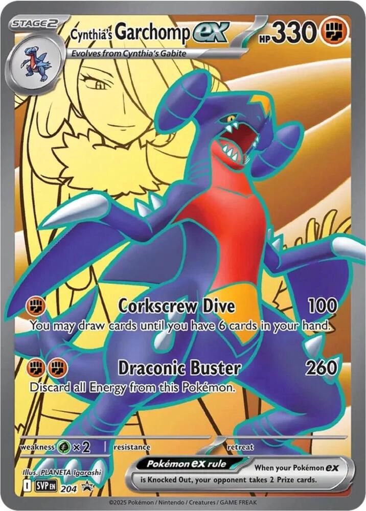 Cynthia's Garchomp ex - Promo Foil